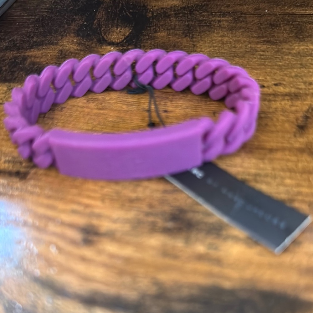 Marc Jacobs silicone purple bracelet